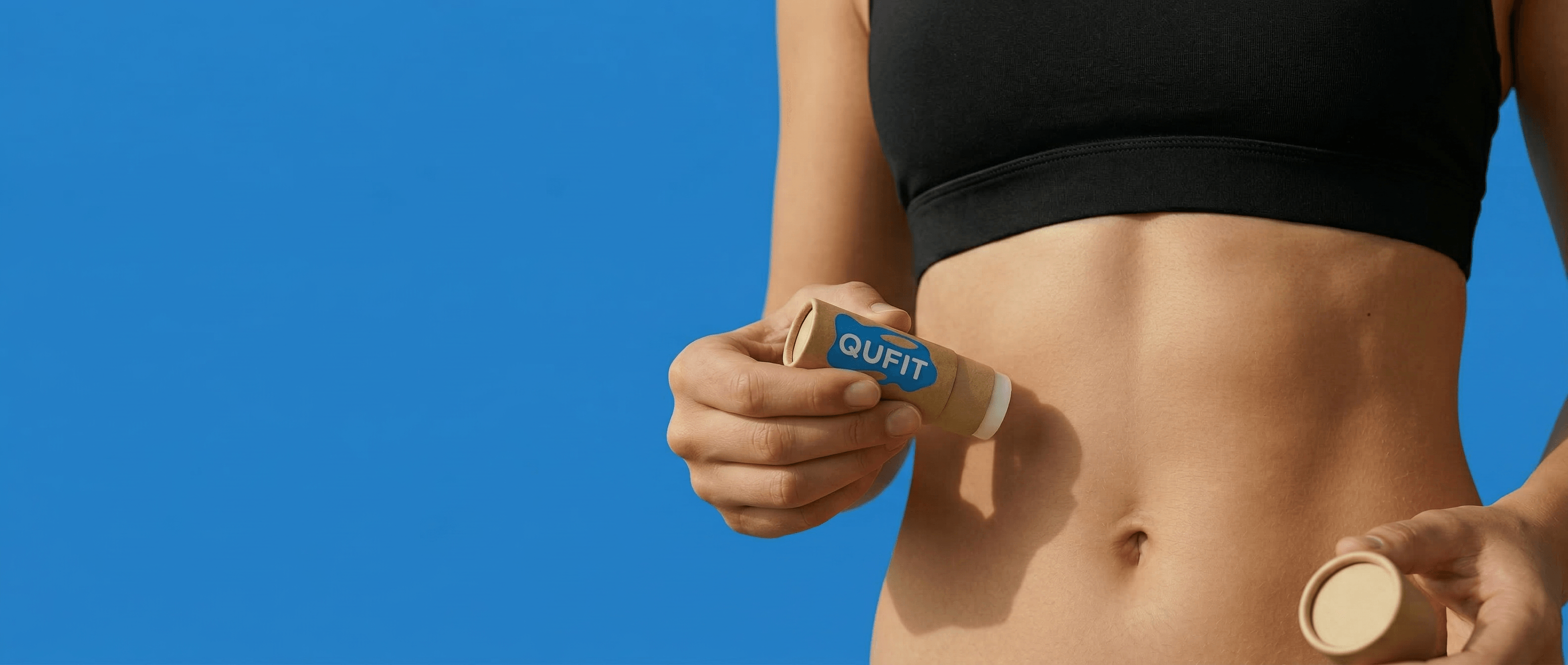 Qufit Stick in use — sensory support for mindful eating